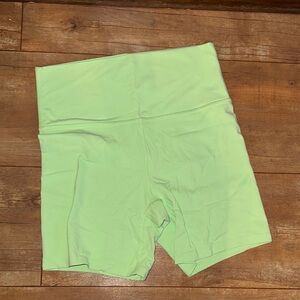 all in motion High-Waist Bike Shorts in Light Green